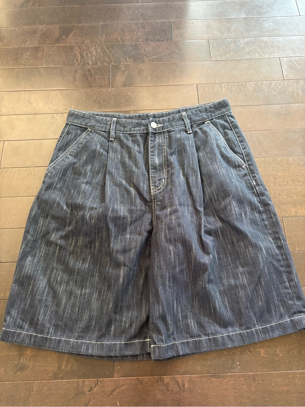 Super baggy Classic Men's Dark Blue Denim jorts